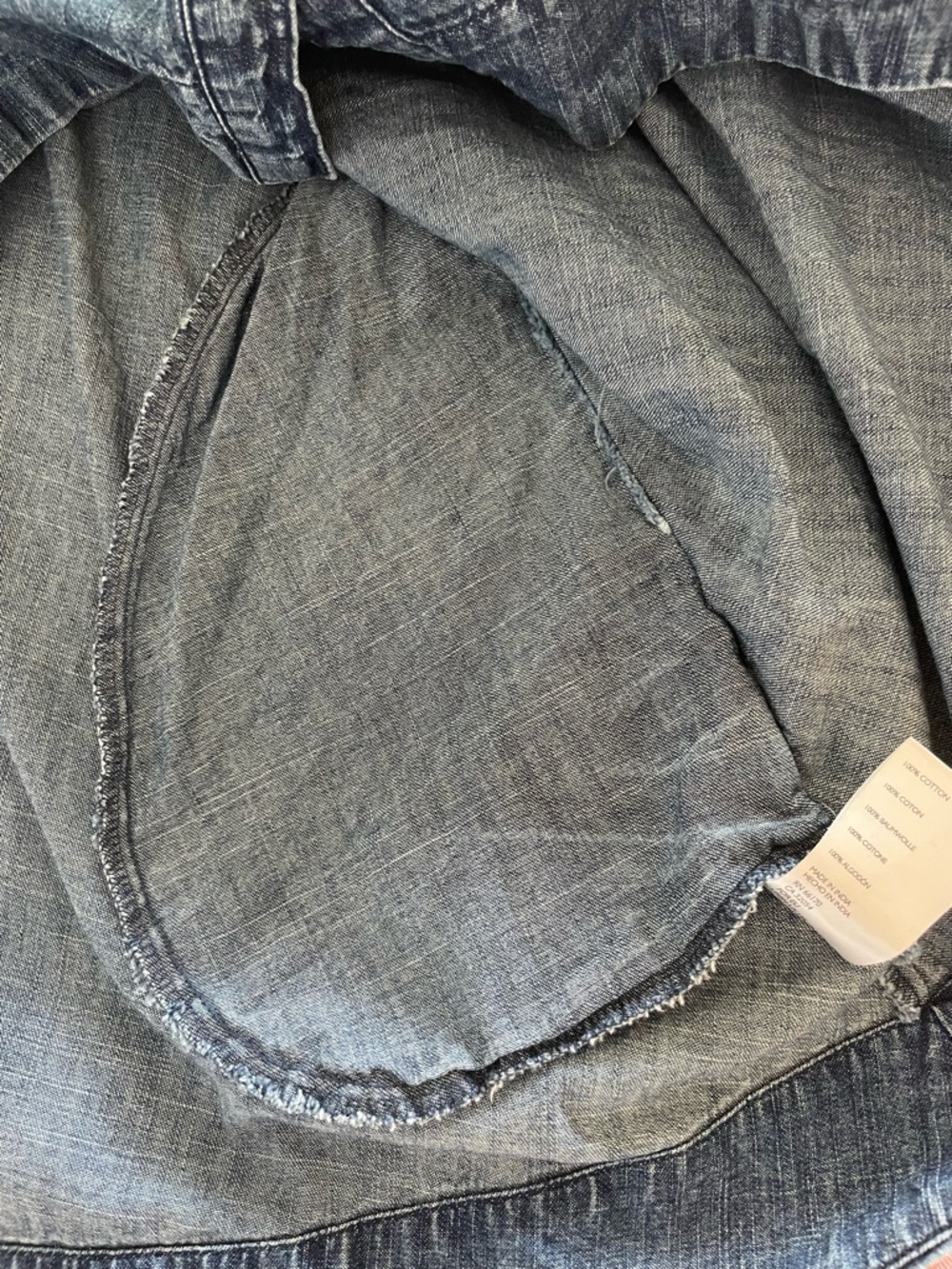 Free people doll baby dress, 100% cotton denim. - Picture 6 of 8